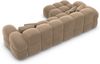 Samtstoff Ecksofa Monteverde L Form - Samtstoff - braun - Links Bild 4