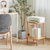 Holz Beistelltisch Nachttisch 39x29x53cm Weiß Modernes Design Bild 4