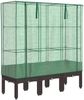 vidaXL Hochbeet mit Gewächshaus-Aufsatz Rattan-Optik 120x40x140 cm 4015806 Bild 2