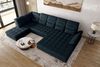 99rooms Toscana Wohnlandschaft Velours VOGUE Dunkelblau Rechts Bild 2