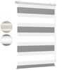 Doppelrollo Doppelrollo Klemmfix ohne Bohren Zweifarbig Zebra Rollo, Sekey, Extra Breite Stoffbahnen für mehr Privatsphäre & Schatten Bild 4