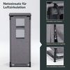 Skandika Campingschrank Ruoka, Hochschrank, Campingküche, 140 cm hoch, faltbar, klappbar (Organizer-Taschen, Reißverschluss-Zughilfen, belastbar bis 50 kg) schmall, Stecksystem ohne Werkzeug, 4 Fächer mit Einlegeböden, Camping Bild 3