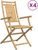 vidaXL Gartenstühle 4 Stk. Klappbar 53x66x99 cm Bambus 3278514 Bild 2