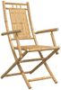 vidaXL Gartenstühle 4 Stk. Klappbar 53x66x99 cm Bambus 3278514 Bild 3
