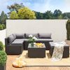 CASARIA® Polyrattan Lounge Set Taipei schwarz/anthrazit Bild 2