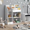 Kinderregal Luigi Weiß 100.4 x 114.2 cm ohne Faltboxen Vicco Bild 4