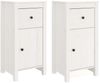 Sideboards 2 Stk. Weiß 40 x 35 x 80 cm Massivholz Kiefer [813757] Bild 2