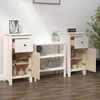 Sideboards 2 Stk. Weiß 40 x 35 x 80 cm Massivholz Kiefer [813757] Bild 3