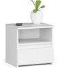 Home Collective Kommode 40 cm breit Holz Highboard Sideboard für Flur Schlafzimmer Wohnzimmer (Mehrzweckschrank Schrank schmal Kommode Schlafzimmer mit Schubladen), mit 1 Schublade 40 cm hoch viel Stauraum, weiß Bild 5