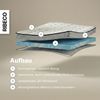 RIBECO, Topper Aaron MINI, Topper 90x200 cm,140x200, 180x200 cm & mehr, 5 cm hoch, Gelschaum, Matratze, Boxspringbett geeignet, ergonomisch, Made in EU, RG 40 Bild 3