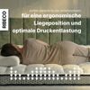 RIBECO, Topper Aaron MINI, Topper 90x200 cm,140x200, 180x200 cm & mehr, 5 cm hoch, Gelschaum, Matratze, Boxspringbett geeignet, ergonomisch, Made in EU, RG 40 Bild 4
