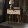 Nachttisch Holk Anthrazit/Kiefer 2-er Set Vicco Bild 3