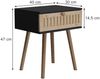 Nachttisch Holk Anthrazit/Kiefer 2-er Set Vicco Bild 2