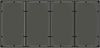 vidaXL Outdoortisch-Set 9 pcs Schwarz 190 x 90 x 75 cm Poly-Rattan 3422305 Bild 4