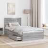 vidaXL Bettrahmen Graues Sonoma 100 x 200 cm Holzwerkstoff 3410936 Bild 3