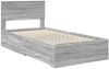 vidaXL Bettrahmen Graues Sonoma 100 x 200 cm Holzwerkstoff 3410936 Bild 4