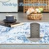 GarveeMore Teppich Faltbarer Kurzflor-Teppich für Wohnzimmer & Schlafzimmer & Flur, rechteckig, Höhe: 6 mm, waschbar, rutschhemmende Rückseite, abstrakt, hellblau Bild 4