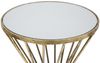 Natur24 Beistelltisch Hypnos Beistelltisch 35 x 35 x 70 cm Metall MDF Glas Gold Bild 3