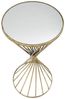 Natur24 Beistelltisch Hypnos Beistelltisch 35 x 35 x 70 cm Metall MDF Glas Gold Bild 2