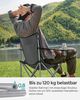 Songmics Campingstuhl, 2er Set, Klappstuhl für Outdoor, Angelstuhl mit Armlehnen, Getränkehalter, tragbar, klappbar, bis 120 kg Bild 3