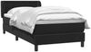vidaXL Boxspringbett mit Matratze Schwarz 80x220 cm Samt 3317885 Bild 3