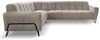 Beautysofa Ecksofa mit Metallbeine in schwarzer VOLARE L, mit höchstem Sitzkomfort, ohne Schlaffunktion Bild 2