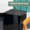 Kosmetikeimer CALVI aus Bambus und Kunststoff | Abfalleimer | Mülleimer 5,5 Liter, schwarz Bild 4