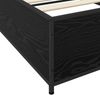 vidaXL Bettrahmen Schwarze Eiche 80 x 200 cm Holzwerkstoff 8009141 Bild 5