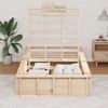 vidaXL Bettrahmen Braun 90 x 200 cm Massives Kiefernholz 3385733 Bild 3