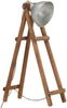 vidaXL Stehlampe Silbern E27 Mango Massivholz 320587 Bild 2
