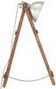 vidaXL Stehlampe Silbern E27 Mango Massivholz 320587 Bild 4