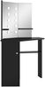 vidaXL Eck-Schminktisch mit LED Schwarz 111x54x141,5 cm 326534 Bild 3