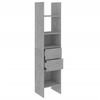 vidaXL Bücherregal Betongrau 40x35x180 cm Holzwerkstoff 803420 Bild 3