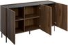 Mirjan24 'Tewos' Wohnzimmer-Set, Laminatplatte Nuss/Schwarz Bild 3