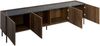 Mirjan24 'Tewos' Wohnzimmer-Set, Laminatplatte Nuss/Schwarz Bild 4