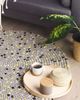 Filzkugelteppich hellgrau ⌀ 140 cm rund Patchwork PENEK Bild 3