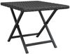 vidaXL Klapptisch Schwarz 45x35x32 cm Poly Rattan 362251 Bild 2