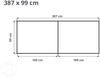 GFP Aluminium Hochbeet KINGSIZE DANIELA - 387 x 99 x 77 cm - Alu natur, Stecksystem, langlebig Bild 5