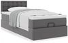 vidaXL Ottoman-Bett mit Matratze Grau 90x190 cm Kunstleder 3311281 Bild 4
