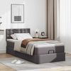 vidaXL Ottoman-Bett mit Matratze Grau 90x190 cm Kunstleder 3311281 Bild 3