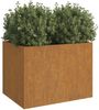 vidaXL Pflanzkübel 62x47x46 cm Cortenstahl 821558 Bild 3