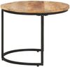 Couchtische, Sofatische 2 Stk. Rohes Mangoholz Bild 3