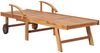 vidaXL Sonnenliegen 2 Stk. mit Auflagen Rot Massivholz Teak 3073192 Bild 4