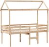 vidaXL Hochbett mit Dach 80x200 cm Massivholz Kiefer 3282135 Bild 3