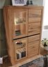 Vitrine Wild-/Zerreiche 95x42x150 natur geölt MONTREUX #102 Bild 2