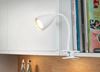 TRIO Leuchten Klemmleuchte WANDA Leselampe mit Klemmhalterung exkl. 1xGU10 max 10W Schnurschalter, Ein-/Ausschalter, Leuchtmittel wechselbar, warmweiß - kaltweiß, flexibel verstellbar, ideal für Büro Regal Schreibtisch Arbeitsplatz Bild 2