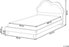 Kinderbett Wolke Samtstoff MAZOU 90 x 200 cm Rosa Bild 2