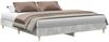 vidaXL Bettgestell ohne Matratze Betongrau 200x200 cm Holzwerkstoff 3328702 Bild 2