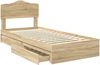 vidaXL Aufbewahrungsbett Sonoma-Eiche 70 x 190 cm Holzwerkstoff 3413147 Bild 5