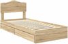 vidaXL Aufbewahrungsbett Sonoma-Eiche 70 x 190 cm Holzwerkstoff 3413147 Bild 4